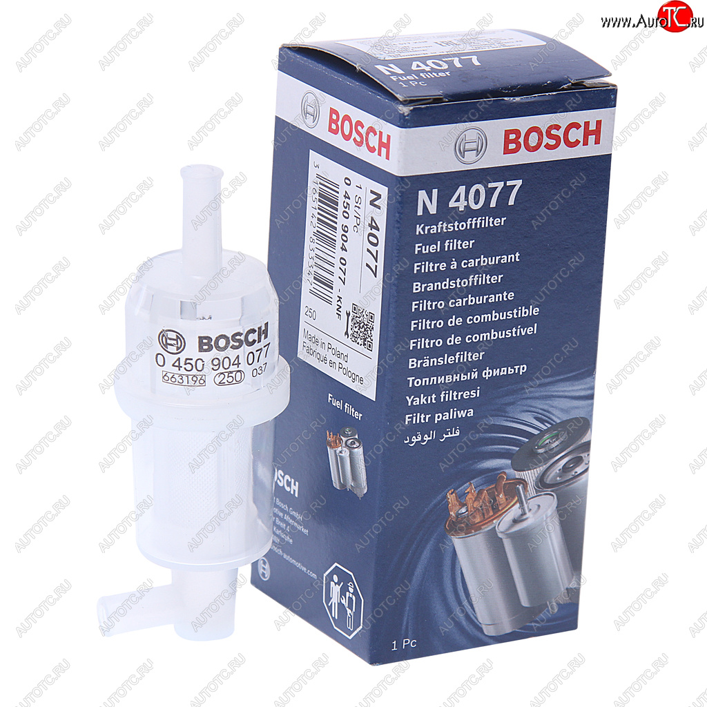 231 р. Фильтр топливный MERCEDES E (W124),G (W460,W463) BOSCH BOSCH 0450904077 BOSCH 0450904077  с доставкой в г. Вологда