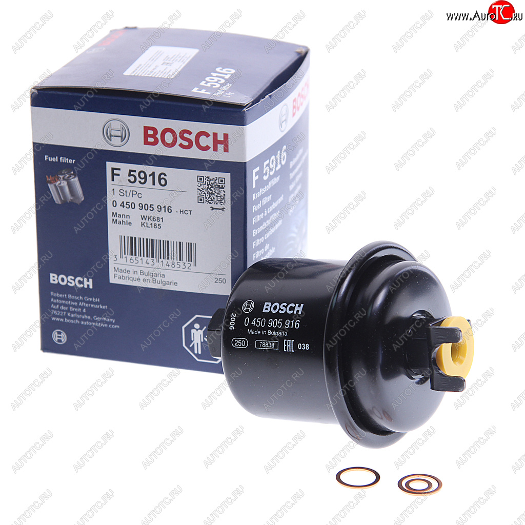 1 299 р. Фильтр топливный HONDA Accord (92-96),Civic (93-96),Legend (91-96) BOSCH BOSCH 0450905916  с доставкой в г. Вологда