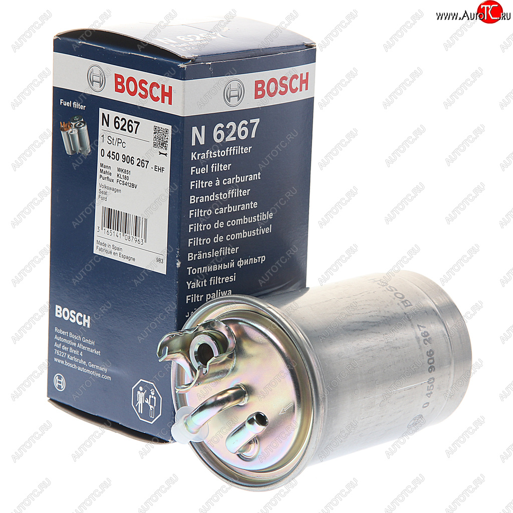1 559 р. Фильтр топливный FORD Galaxy (95-00) BOSCH BOSCH 0450906267  с доставкой в г. Вологда