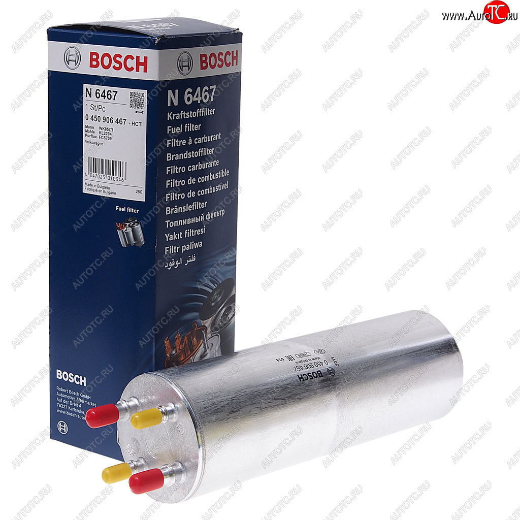 3 399 р. Фильтр топливный VW T5 (03-),Touareg (03-) (TDI) BOSCH BOSCH 0450906467 BOSCH 0450906467  с доставкой в г. Вологда