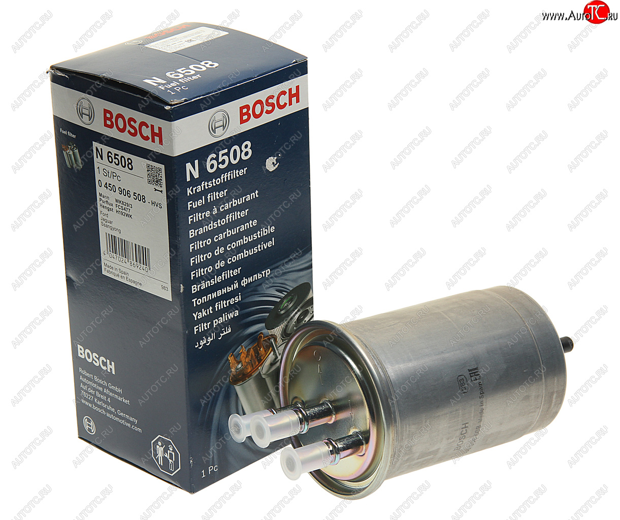2 199 р. Фильтр топливный FORD Focus (98-04),Mondeo (01-07) BOSCH BOSCH 0450906508  с доставкой в г. Вологда