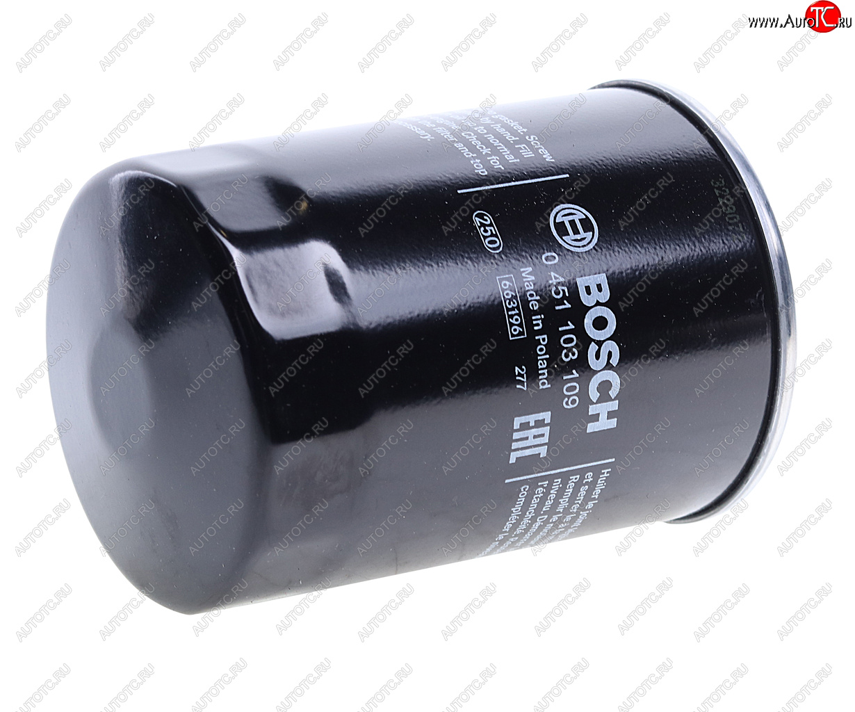819 р. Фильтр масляный VW AUDI SEAT SKODA (04-) (1.82.0 TSITFSI) BOSCH BOSCH 0451103109  с доставкой в г. Вологда