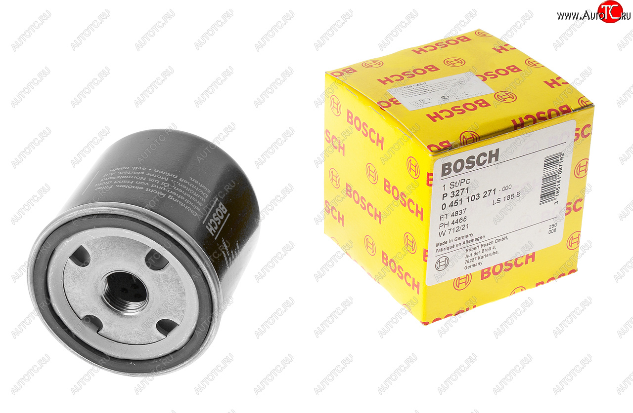 739 р. Фильтр масляный ГАЗ-31105 (дв.CHRYSLER) BOSCH BOSCH 0451103271  с доставкой в г. Вологда