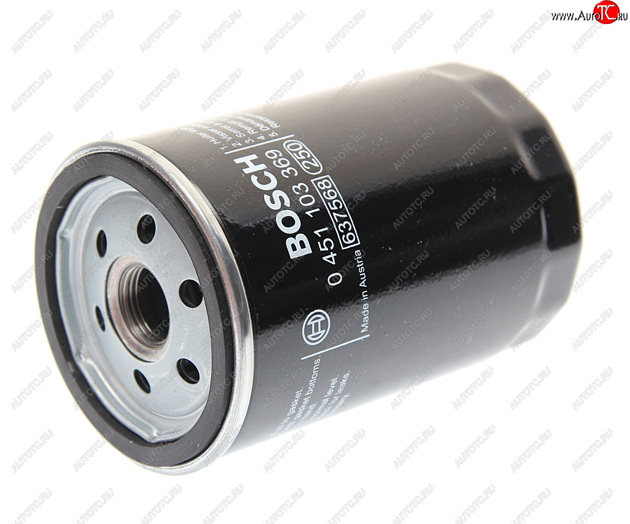 749 р. Фильтр масляный JAGUAR S-Type (2.53.0 V6),XJ6 (3.0),X-Type (2.02.53.0 V6) BOSCH BOSCH 0451103369  с доставкой в г. Вологда