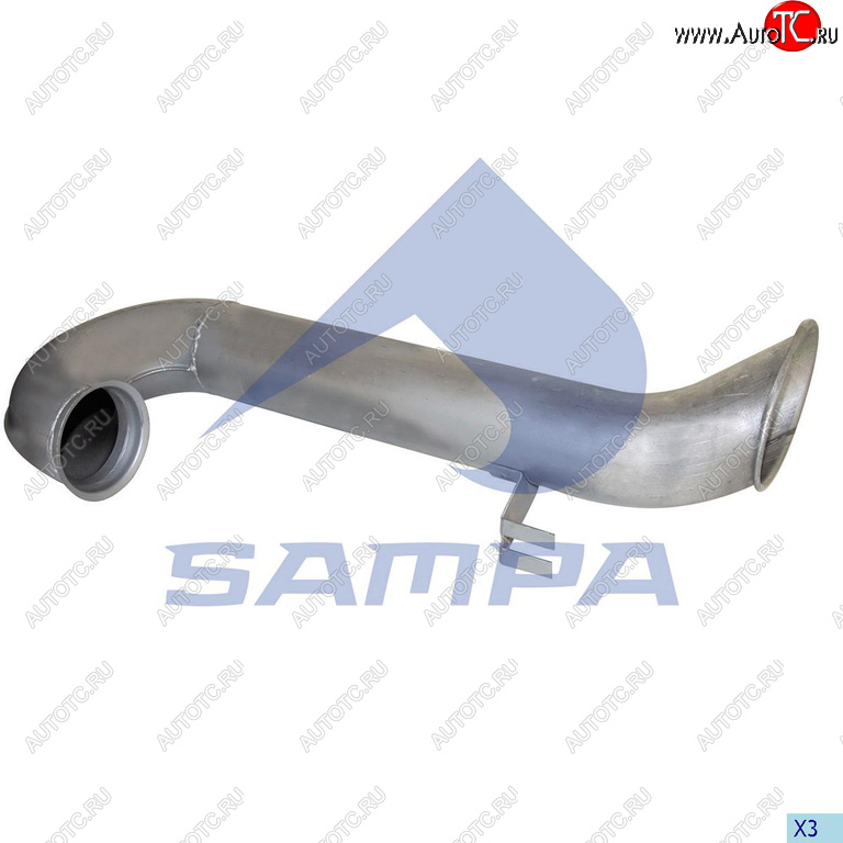7 499 р. Труба выхлопная глушителя DAF SAMPA SAMPA 050.435  с доставкой в г. Вологда
