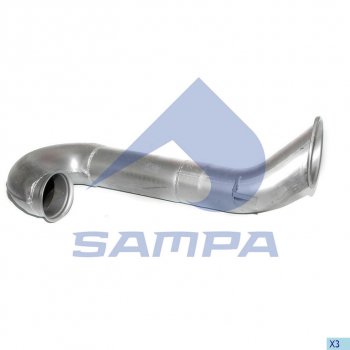 Труба выхлопная DAF 95XF задняя часть SAMPA SAMPA 050.438