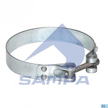 Хомут глушителя DAF (d=128-132) SAMPA SAMPA 050.488