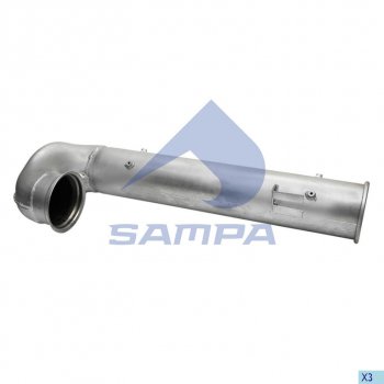 Труба выхлопная глушителя DAF SAMPA SAMPA 051.012
