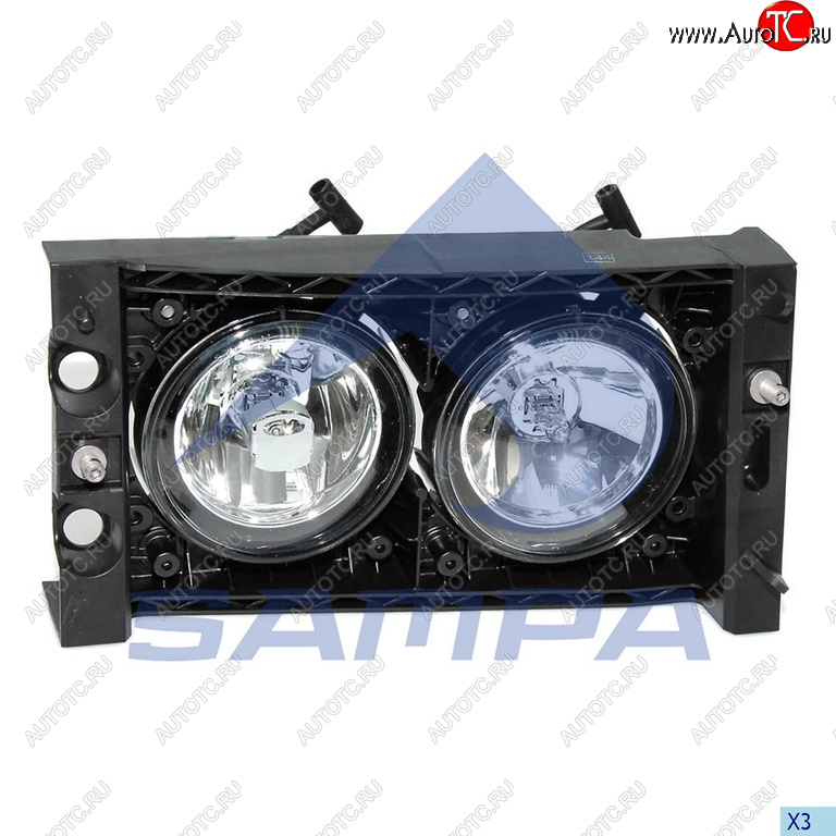 4 089 р. Фара противотуманная DAF XF95,CF65,CF75,CF85,LF45,LF55 левая SAMPA SAMPA 051.086  с доставкой в г. Вологда