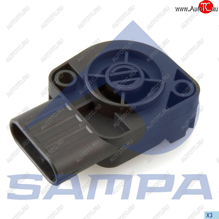 1 329 р. Датчик DAF CF85,75,XF105 положения педали газа SAMPA SAMPA 051.137  с доставкой в г. Вологда
