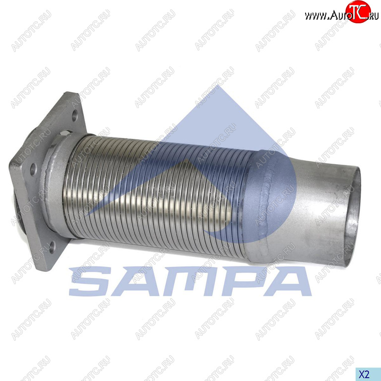 2 099 р. Гофра IVECO EuroTech выхлопной системы с фланцем (100х325мм) SAMPA SAMPA 060.233  с доставкой в г. Вологда