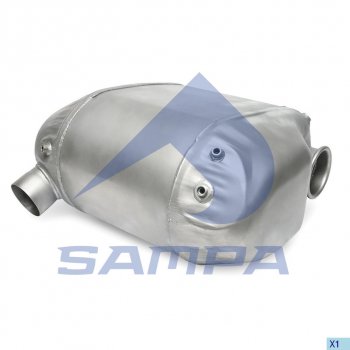 Глушитель IVECO Stralis с катализатором (ЕВРО-5) SAMPA SAMPA 061.416