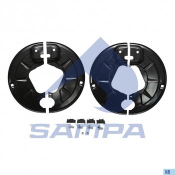 Щиток BPW барабана тормозного пылезащитный (комплект на ось, SN4220) SAMPA SAMPA 070.641sd