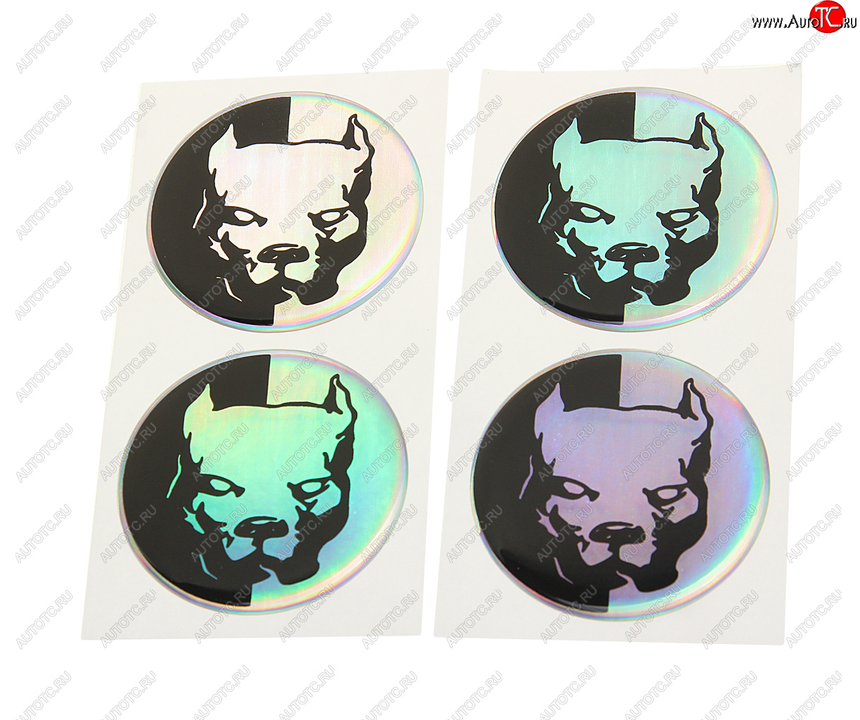 261 р. Эмблема диска колесного Pitbul негатив (6см) комплект 4шт. AUTOSTICKERS AUTOSTICKERS 071879  с доставкой в г. Вологда