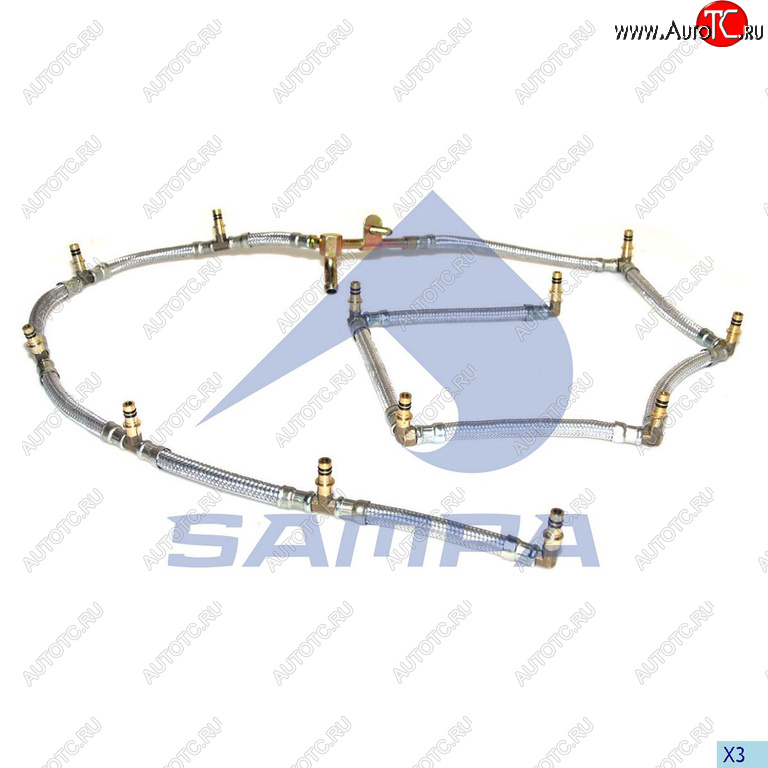 7 599 р. Трубка топливная RENAULT обратная SAMPA SAMPA 079.112  с доставкой в г. Вологда