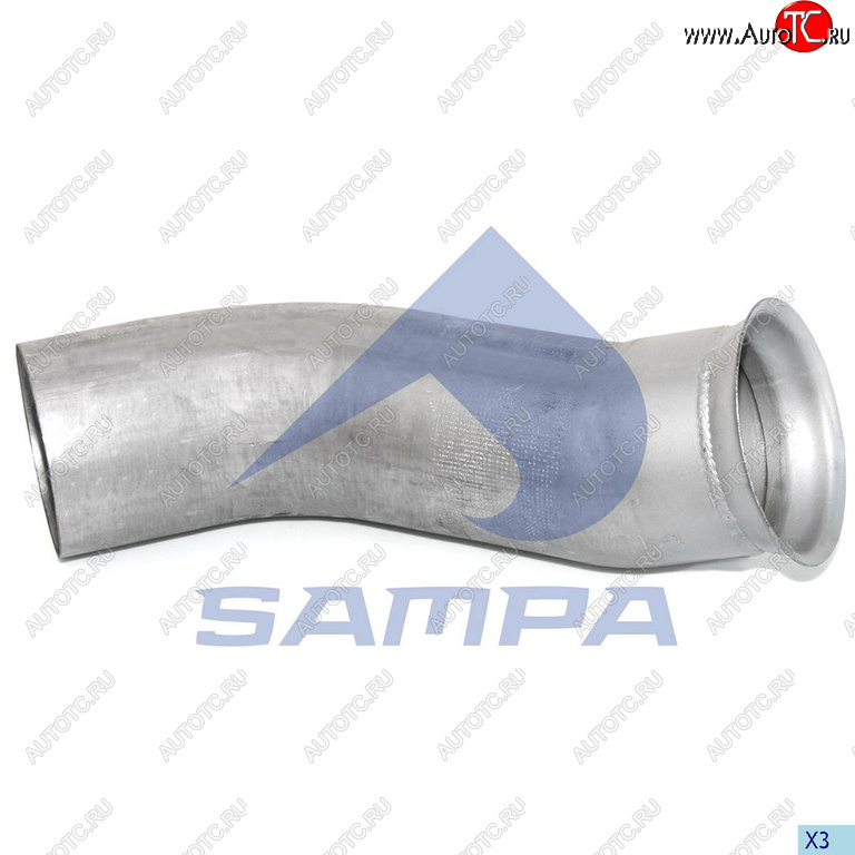 3 699 р. Труба приемная глушителя RENAULT SAMPA SAMPA 079.188  с доставкой в г. Вологда