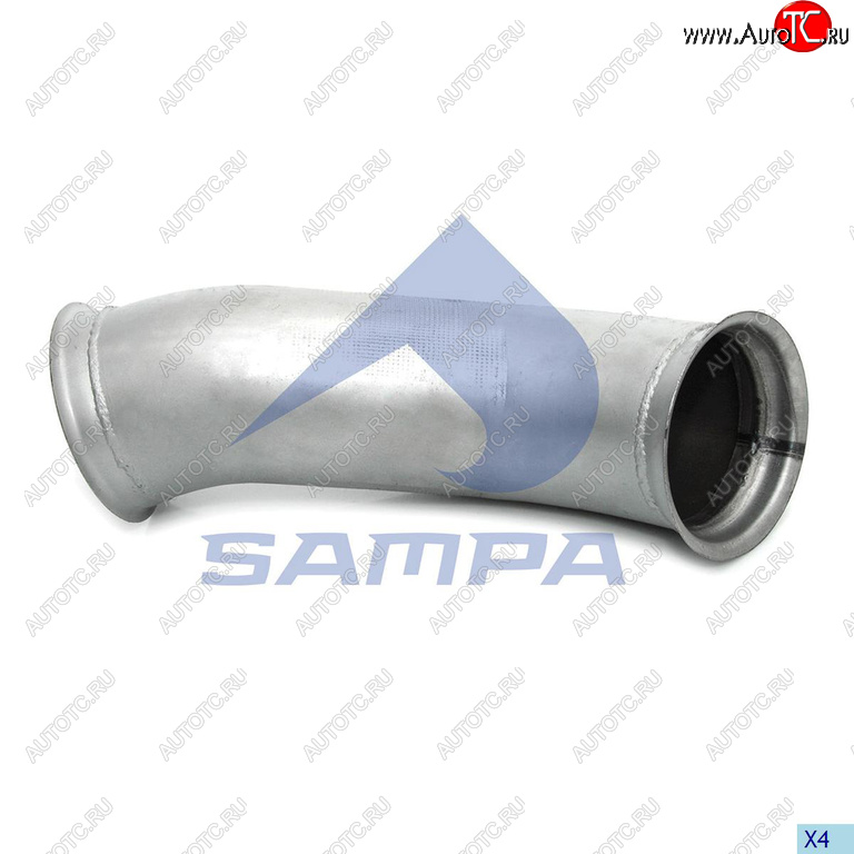 3 889 р. Труба приемная глушителя VOLVO FH SAMPA SAMPA 079.190  с доставкой в г. Вологда