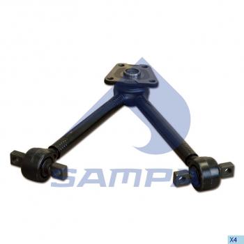 Штанга реактивная DAF V-образная (L=608x152x23) SAMPA SAMPA 095.270