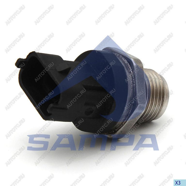3 589 р. Датчик давления топлива КАМАЗ MAN дв.CUMMINS ISBe 185,210,270,285 SAMPA SAMPA 096.1099  с доставкой в г. Вологда