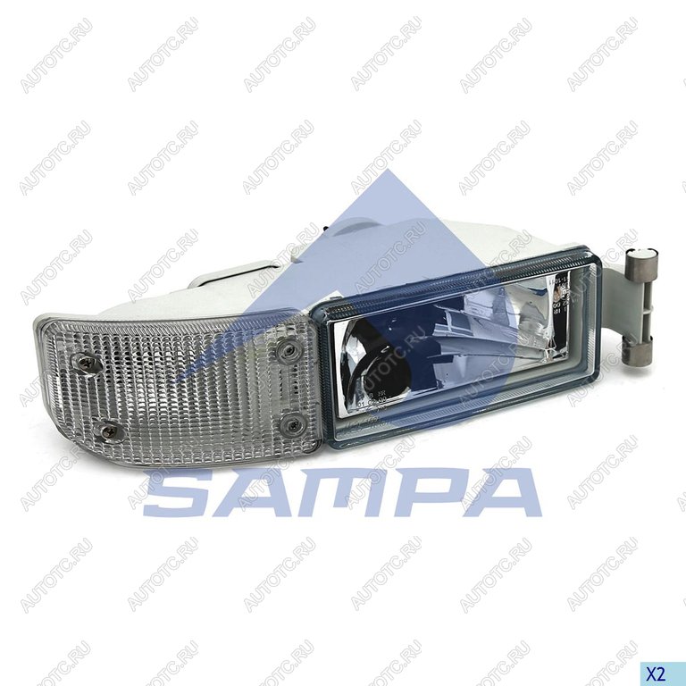 2 979 р. Фара противотуманная MAN TGA с белым указателем поворота правая SAMPA SAMPA 024.086  с доставкой в г. Вологда