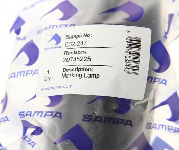 739 р. Фонарь габаритный VOLVO габаритный белый SAMPA SAMPA 032.247  с доставкой в г. Вологда. Увеличить фотографию 3