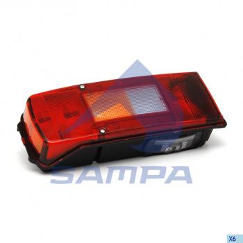 Фонарь задний VOLVO FH,FM левый (разъем Schlemmer) SAMPA SAMPA 034.359