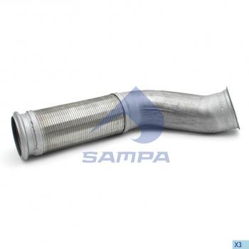 Труба приемная глушителя VOLVO FH с гофрой SAMPA SAMPA 034.481