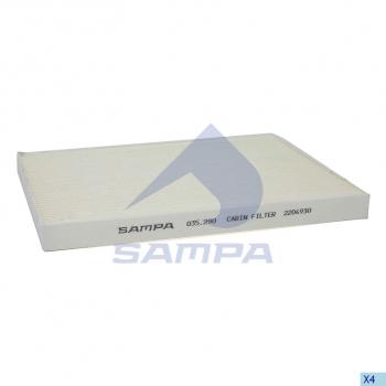 Фильтр воздушный салона VOLVO FH16 SAMPA SAMPA 035.290-01