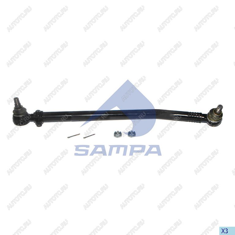 4 699 р. Тяга рулевая MERCEDES продольная L=780мм SAMPA SAMPA 097.012-01  с доставкой в г. Вологда