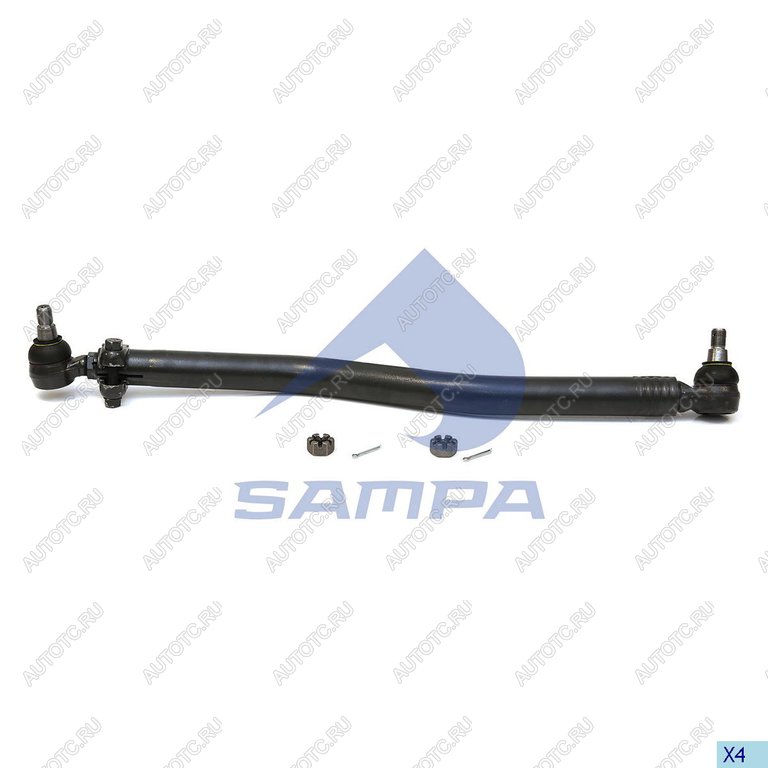 5 999 р. Тяга рулевая RENAULT VOLVO продольная L=900мм SAMPA SAMPA 097.1006-01  с доставкой в г. Вологда