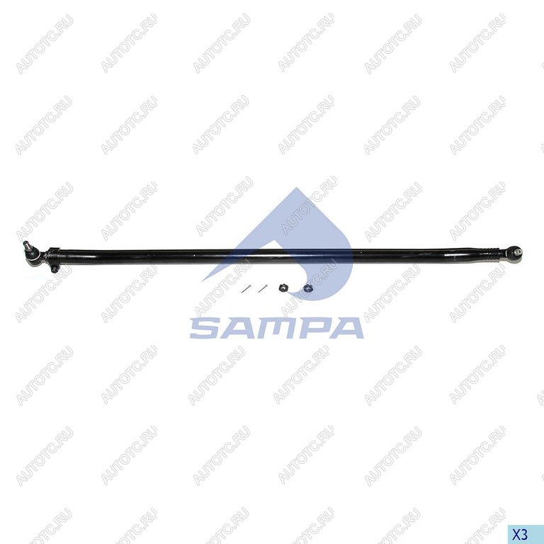 8 399 р. Тяга рулевая DAF CF75,85 поперечная L=1698мм SAMPA SAMPA 097.196-01  с доставкой в г. Вологда