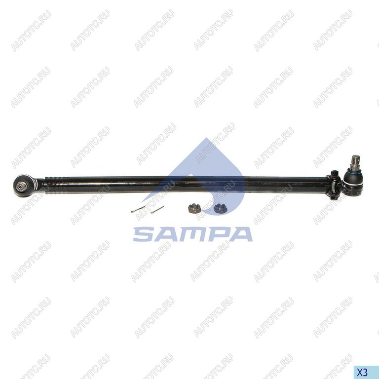 5 199 р. Тяга рулевая MERCEDES Atego продольная L=837мм SAMPA SAMPA 097.319-01  с доставкой в г. Вологда