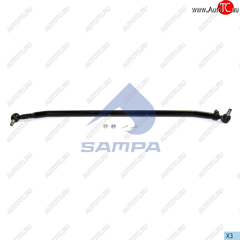 8 999 р. Тяга рулевая RENAULT поперечная L=1758 SAMPA SAMPA 097.549-01  с доставкой в г. Вологда