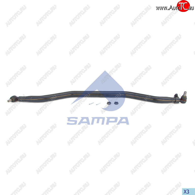 9 949 р. Тяга рулевая SCANIA P,G,R,T series поперечная L=1625мм SAMPA SAMPA 097.760-01  с доставкой в г. Вологда