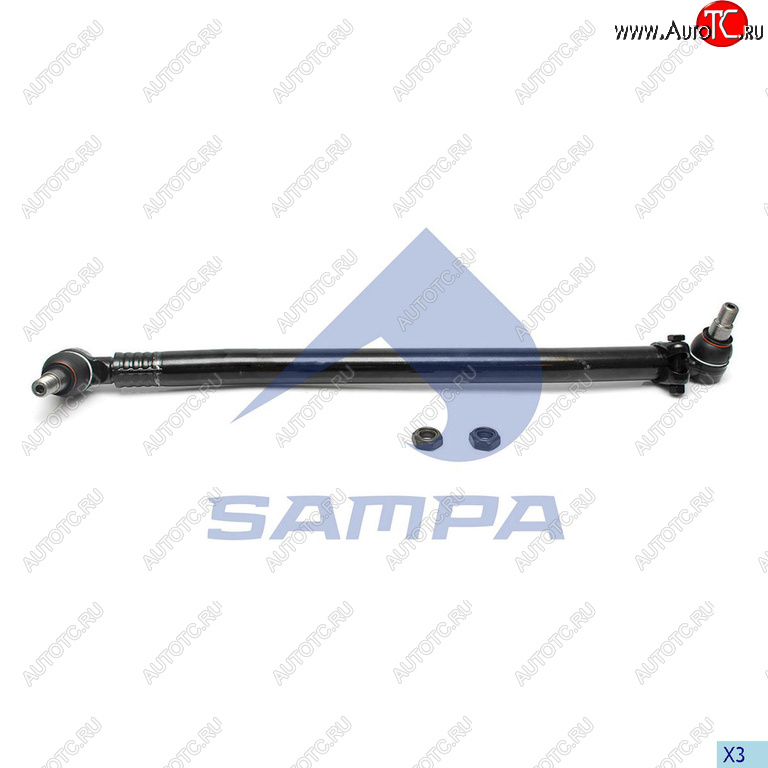 4 999 р. Тяга рулевая MERCEDES продольная L=776мм SAMPA SAMPA 097.777-01  с доставкой в г. Вологда