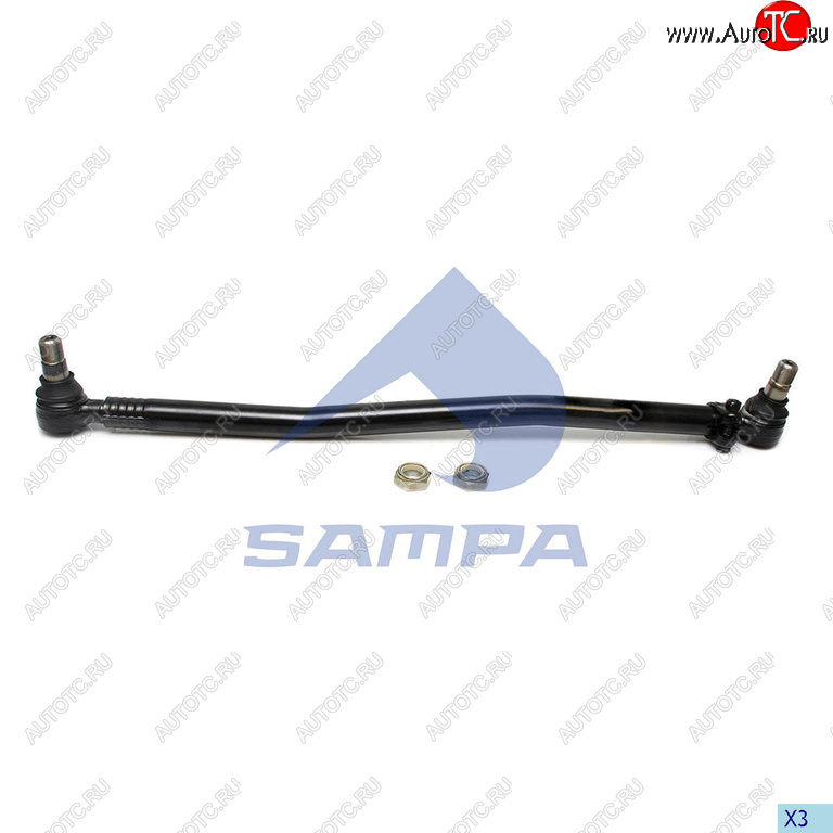 4 999 р. Тяга рулевая MERCEDES Actros MP2,MP3 продольная L=953 SAMPA SAMPA 097.787-01  с доставкой в г. Вологда