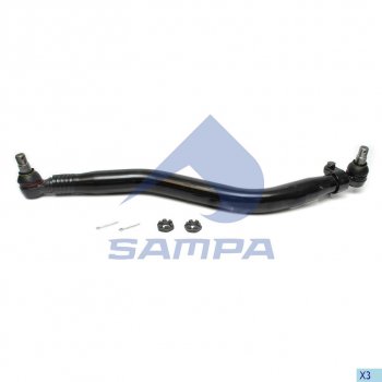 Тяга рулевая VOLVO RENAULT продольная L=830мм SAMPA SAMPA 097.859-01