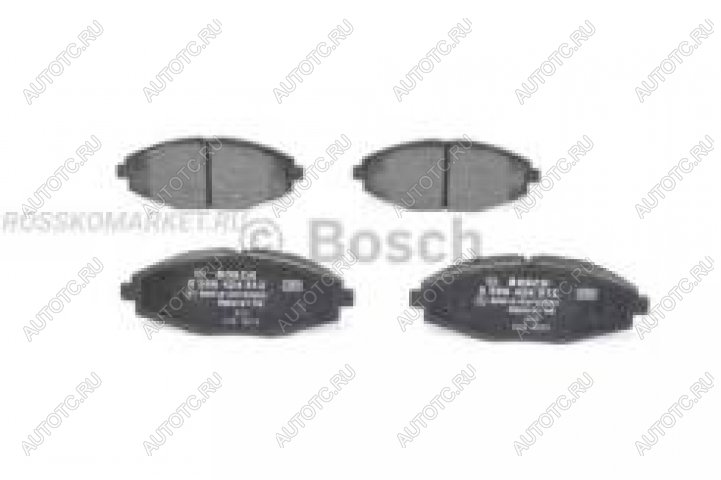 1 699 р. Колодки тормозные передние (4шт.) BOSCH Daewoo Matiz M100 дорестайлинг (1998-2000)  с доставкой в г. Вологда