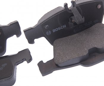 2 999 р. Колодки тормозные задние (4шт.) BOSCH Mercedes-Benz E-Class W211 дорестайлинг седан (2002-2006)  с доставкой в г. Вологда. Увеличить фотографию 2