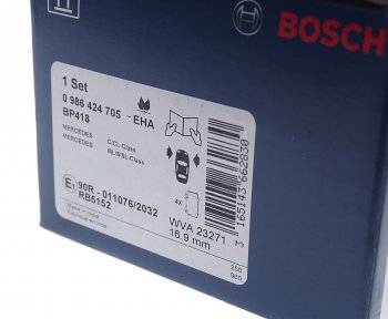 4 499 р. Колодки тормозные передние (4шт.) BOSCH Mercedes-Benz 207/310 W207-310 (1977-1996)  с доставкой в г. Вологда. Увеличить фотографию 3