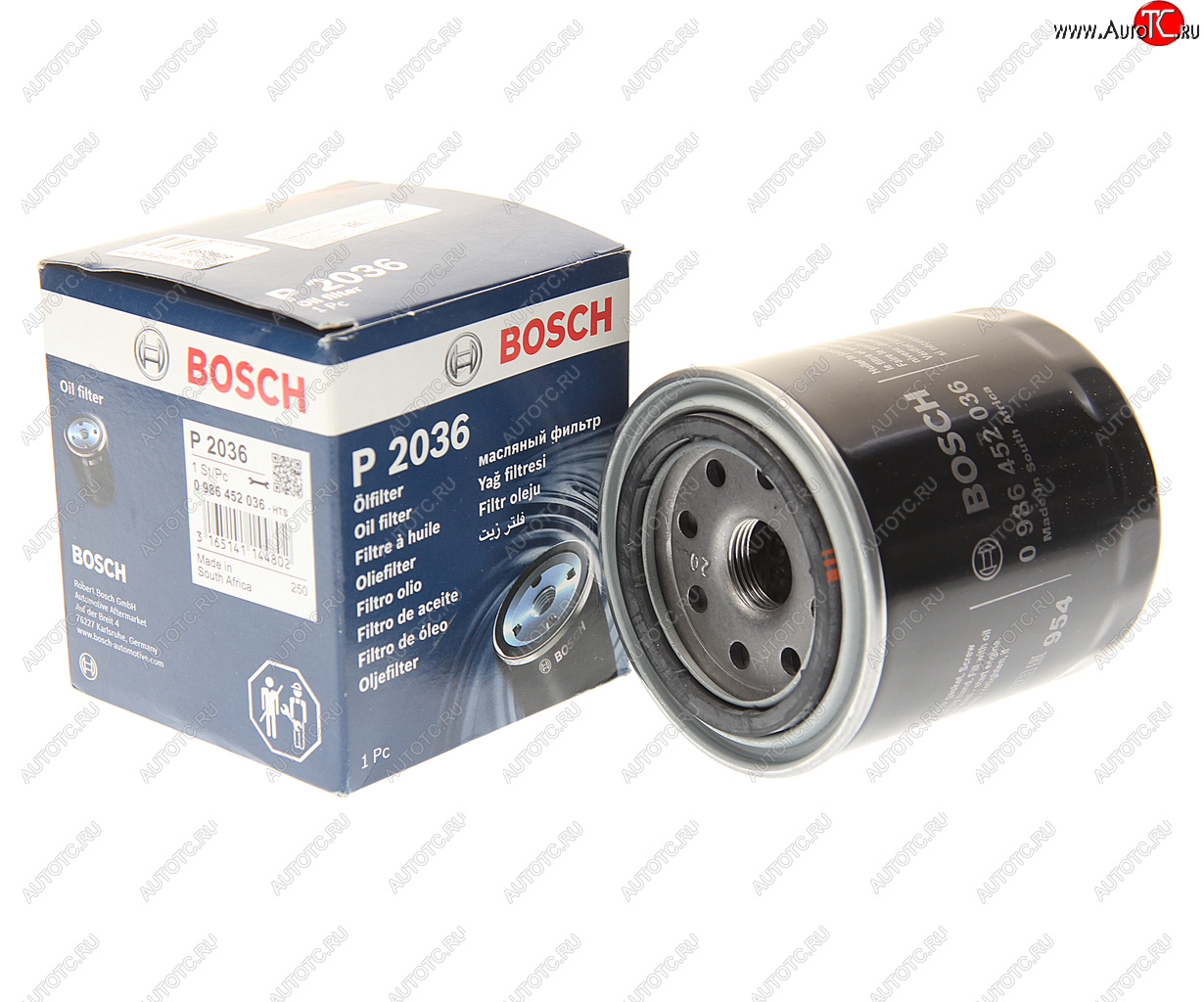 499 р. Фильтр масляный NISSAN FORD MAZDA BOSCH BOSCH 0986452036 BOSCH 0986452036  с доставкой в г. Вологда