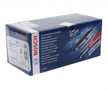 2 259 р. Колодки тормозные задние (4шт.) BOSCH Mercedes-Benz C-Class W203 дорестайлинг седан (2000-2004)  с доставкой в г. Вологда. Увеличить фотографию 2