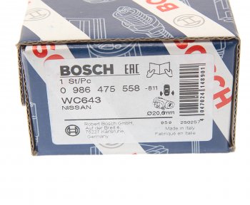 929 р. Цилиндр тормозной задний NISSAN Bluebird,Sunny левыйправый BOSCH BOSCH 0986475558  с доставкой в г. Вологда. Увеличить фотографию 4
