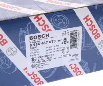 2 199 р. Колодки тормозные задние барабанные (4шт.) BOSCH Hyundai Elantra XD седан дорестайлинг (2000-2003)  с доставкой в г. Вологда. Увеличить фотографию 4