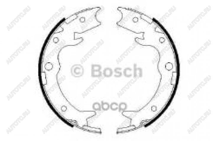1 839 р. Колодки тормозные задние барабанные (4шт.) BOSCH Honda Accord 7 CL седан дорестайлинг (2002-2005)  с доставкой в г. Вологда