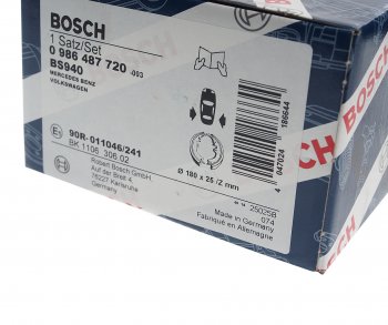 2 699 р. Колодки тормозные задние барабанные 4шт. BOSCH Mercedes-Benz Sprinter W910 (2018-2025)  с доставкой в г. Вологда. Увеличить фотографию 4