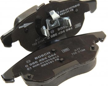 3 599 р. Колодки тормозные передние (4шт.) BOSCH Opel Astra H хэтчбек 5дв рестайлинг (2007-2015)  с доставкой в г. Вологда. Увеличить фотографию 2