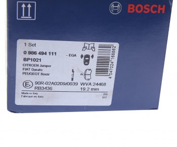 4 999 р. Колодки тормозные передние (4шт.) BOSCH CITROEN Jumpy рестайлинг (2013-2017)  с доставкой в г. Вологда. Увеличить фотографию 4