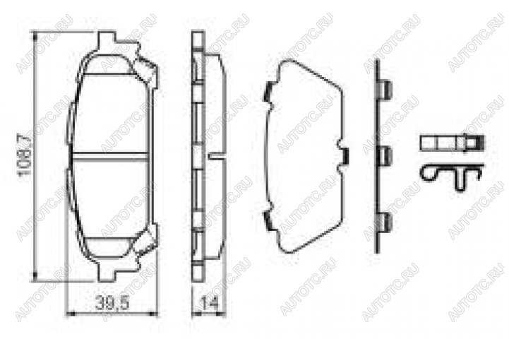 2 899 р. Колодки тормозные задние (4шт.) BOSCH Subaru Forester SG дорестайлинг (2002-2005)  с доставкой в г. Вологда