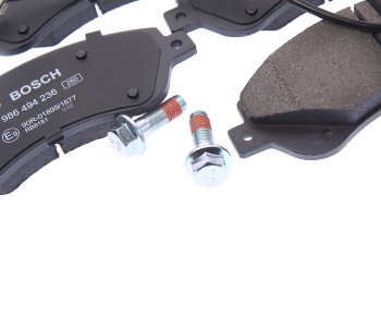 3 799 р. Колодки тормозные передние (4шт.) BOSCH Ford Transit цельнометаллический фургон (2006-2014)  с доставкой в г. Вологда. Увеличить фотографию 2